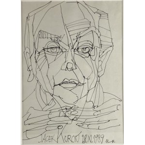 Markowska Maria (1923 - 1994) Jacek Kuroń 28.XI.1989 Tuschezeichnung