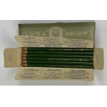 Ołówki Lyra - Orlow. Pudełko kartonowe z kompletem 12 ołówków.