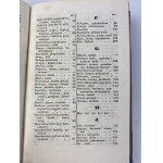 Brodzinski Kazimierz, Polish Synonyms [Vilnius 1844].