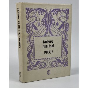 Miciński Tadeusz, Poezie