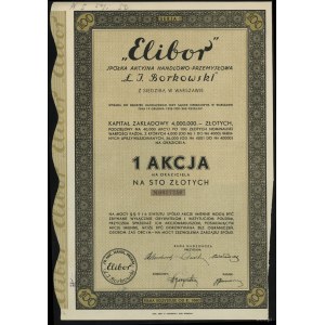 Polska, 1 akcja na 100 złotych, 1934, Warszawa