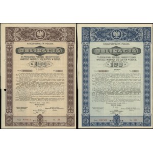 Republic of Poland (1918-1939), set of 2 bonds, 1.05.1935, Warsaw