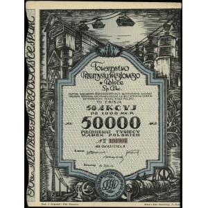 Poland, 50 shares at 1,000 Polish marks = 50,000 Polish marks, 20.06.1923