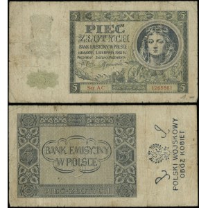 Poland, 5 zloty, 1.08.1941