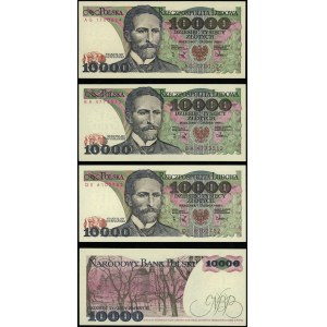Poland, set: 4 x 10,000 zlotys, 1.12.1988