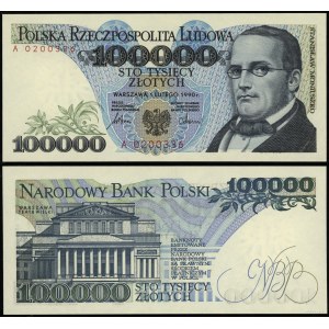 Polska, 100.000 złotych, 1.02.1990