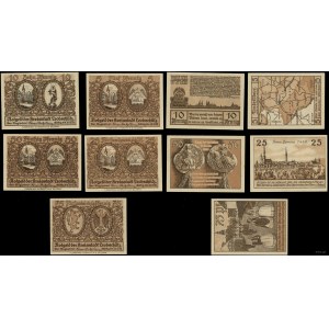 Silesia, 5, 10, 25, 50 and 75 fenigs, valid until 31.12.1922