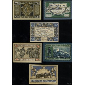 Śląsk, zestaw: 10, 25 i 50 fenigów, 19.04.1920