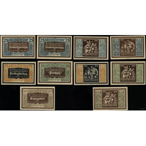 Śląsk, zestaw 5 banknotów, 6.10.1921