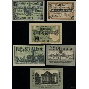 Silesia, set of 3 banknotes, 1919-1920