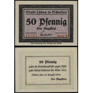Silesia, 50 fenig, valid from 15.08.1918 to 1919