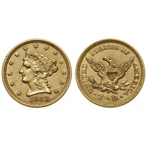 Vereinigte Staaten von Amerika (USA), 2 1/2 Dollar, 1853, Philadelphia