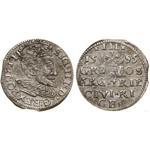 Poland, trojak, 1595, Riga