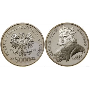 Poland, 5,000 zloty, 1989, Warsaw