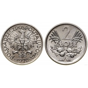 Poland, 2 zloty, 1970, Warsaw