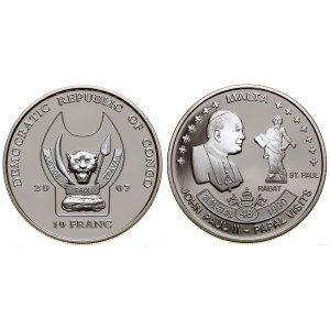 Congo, 10 francs, 2007