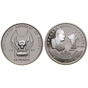 Kongo, 10 franków, 2007
