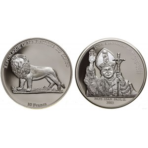 Kongo, 10 franków, 2003