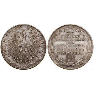 Niemcy, 2 guldeny, 1855, Frankfurt