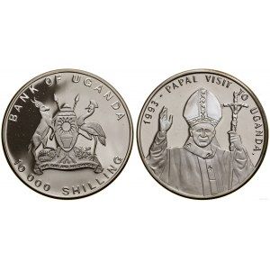 Uganda, 10,000 shillings, 1993