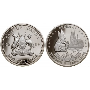 Uganda, 1,000 shillings, 2005