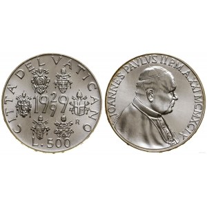 Vatican City (Church State), 500 lira, 1999 R, Rome.