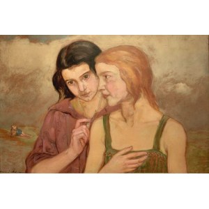 Wlastimil HOFMAN (1881 - 1970), Dwie dziewczyny, 1924?