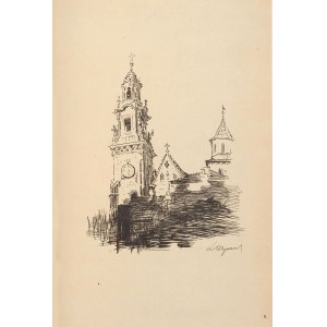 Leon WYCZÓŁKOWSKI (1852-1936), Uhrenturm - Schloss Wawel, 1915
