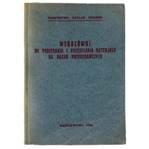 Guidelines for Collection and Transmission of Material for Reconnaissance Studies