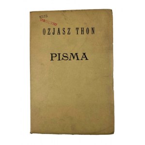 Ozjasz Thon, Pisma