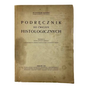 Stanisław Maziarski, Handbuch der histologischen Übungen (4. Aufl.)