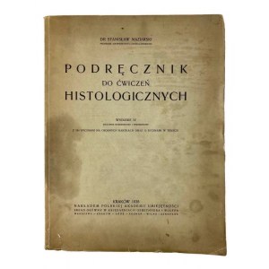 Stanislaw Maziarski, Handbook for histological exercises (Fourth Edition)