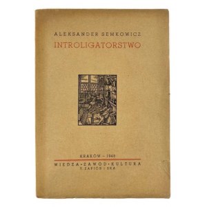 Aleksander Semkowicz, knižná väzba