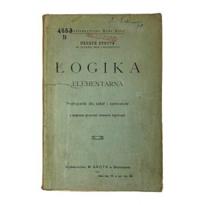 Henry Struve, Elementary logic: a textbook for schools and self-taught students