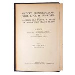 Zákony a nariadenia kráľovského stola. m. Krakov časť I. Zväzok IV