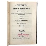 Athenaeum. Kolektivní časopis věnovaný historii, filozofii, literatuře a umění. Jedenáctý ročník. Svazek IV