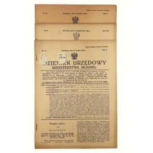 Official Journal of the Ministry of the Treasury No. 24, No. 25, No. 36