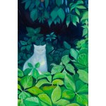 Pola Melnychuk (b. 1993, Krakow), Cat in the Bushes, 2022