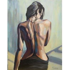 Tatiana Filipovich, Woman with a naked back, 2022.