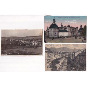 22 db RÉGI csehszlovák város képeslap / 22 pre-1945 Czechoslovakian town-view postcards