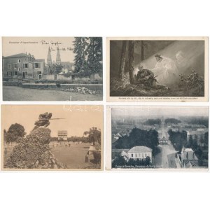 10 db katonai és háborús témájú képeslap, fotólap
