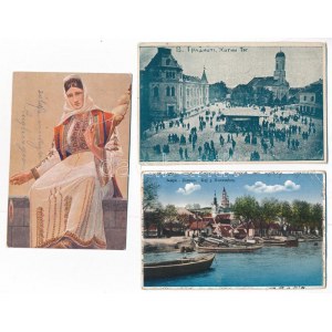 6 db RÉGI vajdasági képeslap / 6 pre-1945 Voivodian postcards