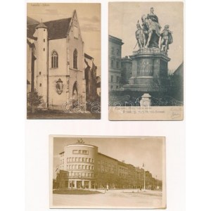 5 db RÉGI felvidéki város képeslap / 5 pre-1945 Upper Hungarian (Slovakian) town-view postcards