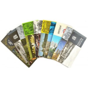 10 db MODERN külföldi képeslap füzet / 10 modern European postcard booklets
