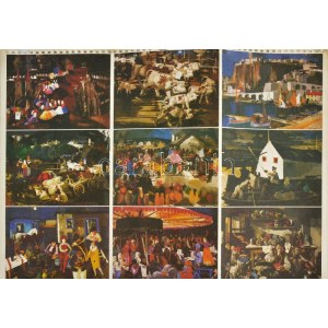 ABA-NOVÁK VILMOS - 9 db modern Képzőművészeti Alap művész képeslap egy íven