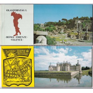 7 db modern külföldi képeslapfüzet / 7 modern non-Hungarian postcard booklets