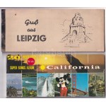 7 db modern külföldi képeslapfüzet / 7 modern non-Hungarian postcard booklets