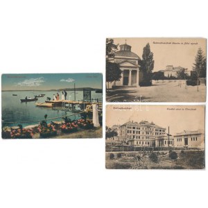 Balatonfüred - 5 db régi képeslap