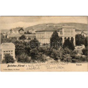 1903 Balatonfüred, látkép, villa. Grüner Simon kiadása