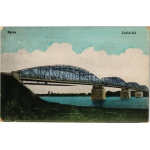 1921 Barcs, Dráva híd (EK)